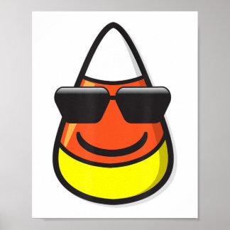 Candy Corn Wearing Sonnenbrillen Poster
