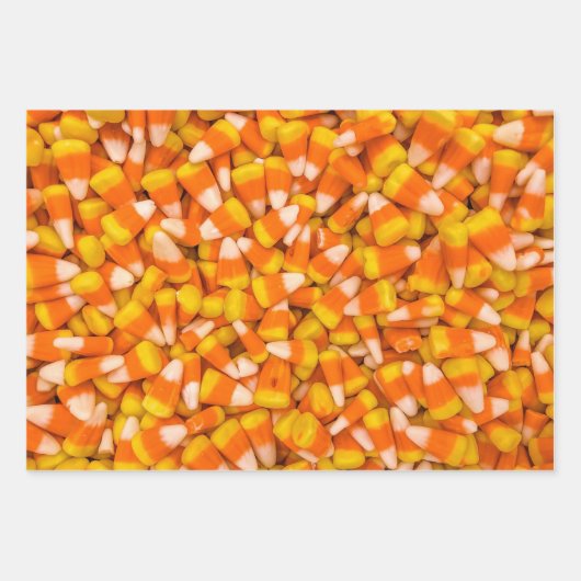 Candy Corn Wrapping Paper Geschenkpapier Set (Vorderseite 3)