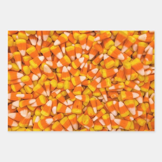Candy Corn Wrapping Paper Geschenkpapier Set (Vorderseite 2)