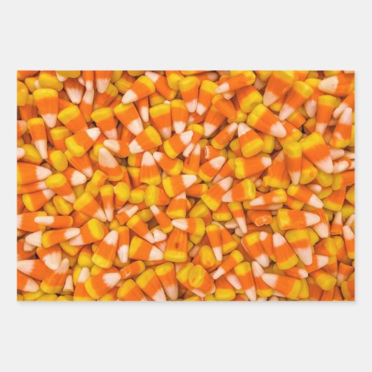 Candy Corn Wrapping Paper Geschenkpapier Set (Vorderseite)