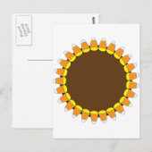 Candy Corn Wreath Postkarte (Vorne/Hinten)