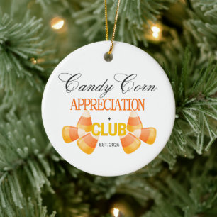 Candy Corn Würdigungsclub Halloween  Keramik Ornament