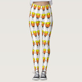 Candy Corn Zombie Leggings Halloween Stretch Pants (Vorderseite)