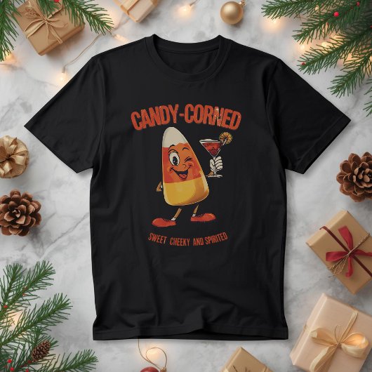 Candy-Corned – Lustiger Weihnachts-Candy-Corn-Sche Tri-Blend Shirt
