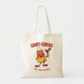 Candy-Corned – Lustiger Weihnachts-Candy-Corn-Wort Tragetasche (Vorne)