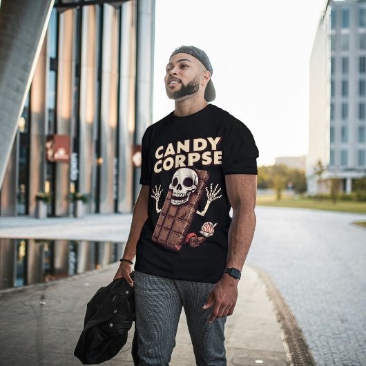 Candy Corpse Funny Halloween Candy Pub Tri-Blend Shirt
