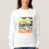 Candy Countdown Days bis Halloween Sweatshirt (Vorderseite)