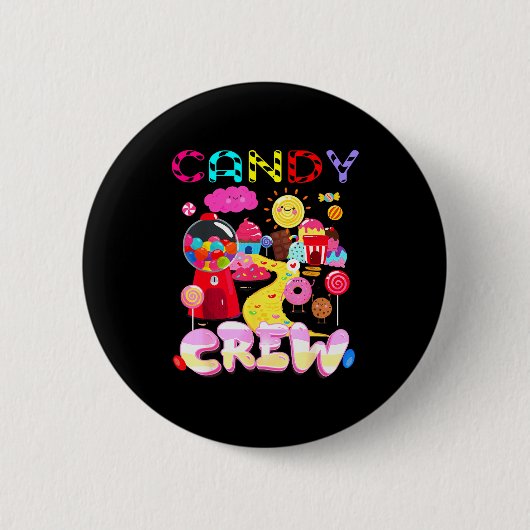 Candy Crew Candy Costume Women Candy Land Kids Swe Button (Vorderseite)