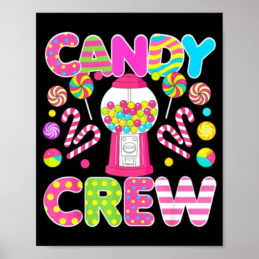 Candy Crew Candy Costume Women Candy Land Kids Swe Poster (Vorne)