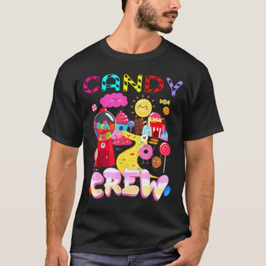 Candy Crew Candy Costume Women Candy Land Kids Swe T-Shirt (Vorderseite)
