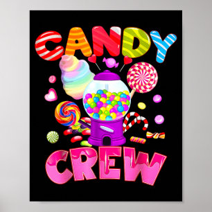 Candy Crew Candy Kostüm Frauen Candy Land Kinder Poster