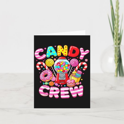 Candy Crew Matching Group Colorful Sweets Party Karte (Vorderseite)