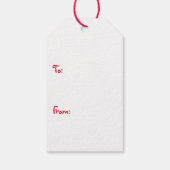 Candy Crush Elf Weihnachten Geschenkanhänger (Rückseite)