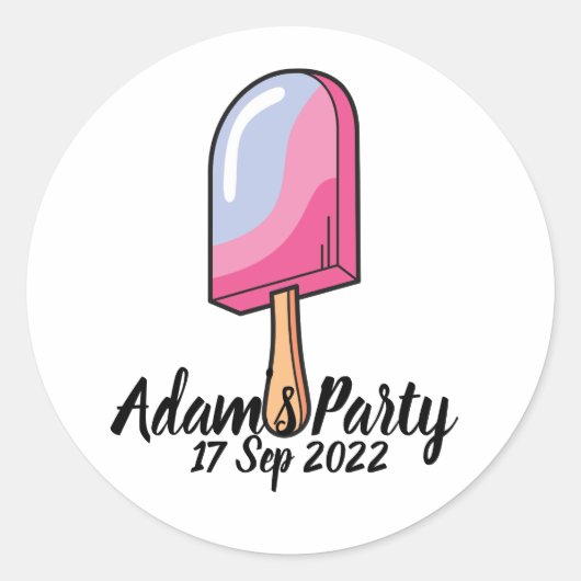Candy Custom Runder Aufkleber (Vorderseite)