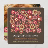 Candy Daisies Bloom Kindergeburtstag Foto Einladun Einladung (Vorne/Hinten)