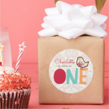 Candy Damask Chick Girl 1. Geburtstag Gastgeschenk