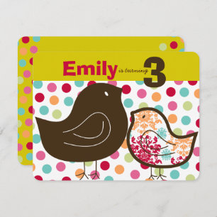 Candy Damask Chicks Girl Geburtstagsparty Einladun Einladung