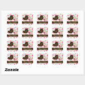 Candy Damask Chicks Girl Geburtstagsparty Sticker (Blatt)