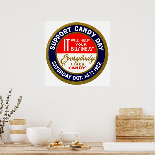 Candy Day 1922 Poster (Küche)