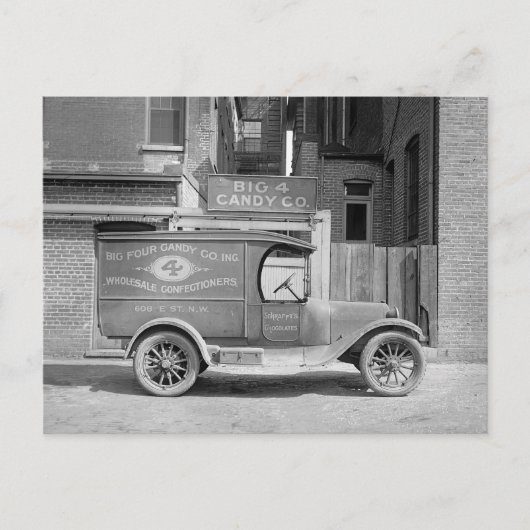 Candy Delivery Truck, 1926 Postkarte (Vorderseite)