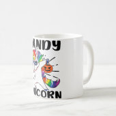 Candy Design Halloween Unicorn Kaffeetasse (VorderseiteRechts)