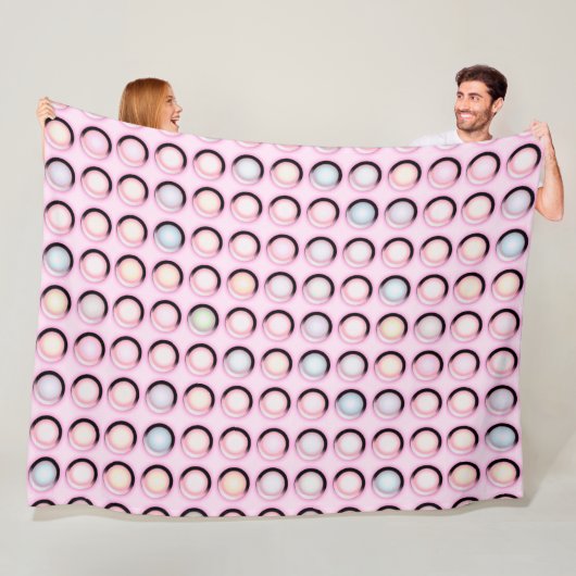 Candy Dots Party Pastel Fleecedecke (Beispiel)
