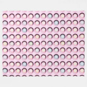 Candy Dots Party Pastel Fleecedecke (Vorderseite (Horizontal))