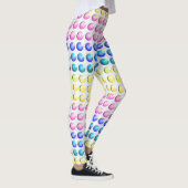 Candy Dots Pastel Candy Color Polka Dotted Leggings (Rechts)