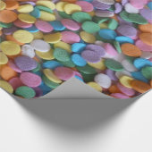 Candy Dots Pastel farbiger Jeden Anlaß Geschenkpapier (Ecke)