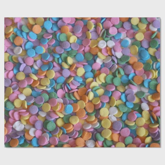 Candy Dots Pastel farbiger Jeden Anlaß Geschenkpapier (Flach)