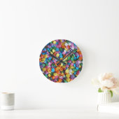 Candy Dots Runde Wanduhr (Zuhause)