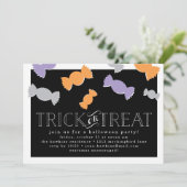 Candy Drop Halloween-Party Einladung (Stehend Vorderseite)
