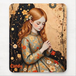 CANDY ~ Elegantes Vintages Mädchen ~ Mousepad
