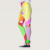 Candy Farben große pastellfarbene göttliche Design Leggings (Links)