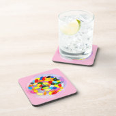 Candy farbenfrohe Gelee Lollys Getränkeuntersetzer (Rechte Seite)