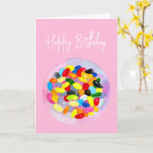 Candy farbenfrohe Gelee Lollys Karte (Gelbe Blume)