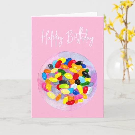 Candy farbenfrohe Gelee Lollys Karte (Gelbe Blume)