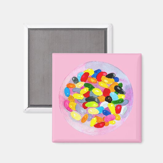 Candy farbenfrohe Gelee Lollys Magnet (Vorderseite/Rückseite)