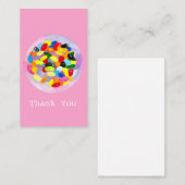 Candy farbenfrohe Gelee Lollys Mitteilungskarte (Vorne/Hinten)