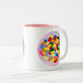Candy farbenfrohe Gelee Lollys Zweifarbige Tasse (VorderseiteRechts)