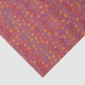 Candy Field, abstraktes Blumenmuster, rosa orange Seidenpapier (Ausschnitt)
