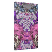 CANDY ~ FLORAL! ~ Lila Pink White und Blue ~ Klemmbrett (Rechts)