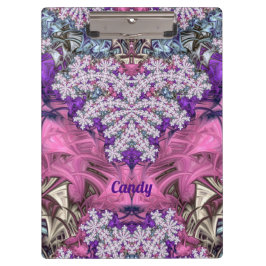 CANDY ~ FLORAL! ~ Lila Pink White und Blue ~ Klemmbrett
