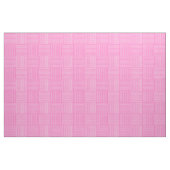 Candy Floss Pink White Basket Weave Muster Fabric Stoff (Fat Quarter (45,7 x 55,9 cm))