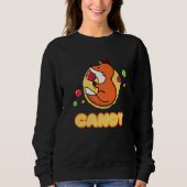 Candy Fox Candy Lollipop Sweets Premium Sweatshirt (Vorderseite)