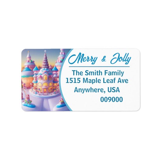 Candy Galaxy - Rücksendeadresse Adressaufkleber (Vorne)