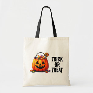 Candy-gefüllte Jack-o'-Lantern Trick oder Treat Ba Tragetasche