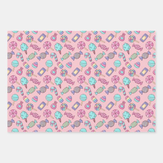 Candy  geschenkpapier set (Vorderseite 3)