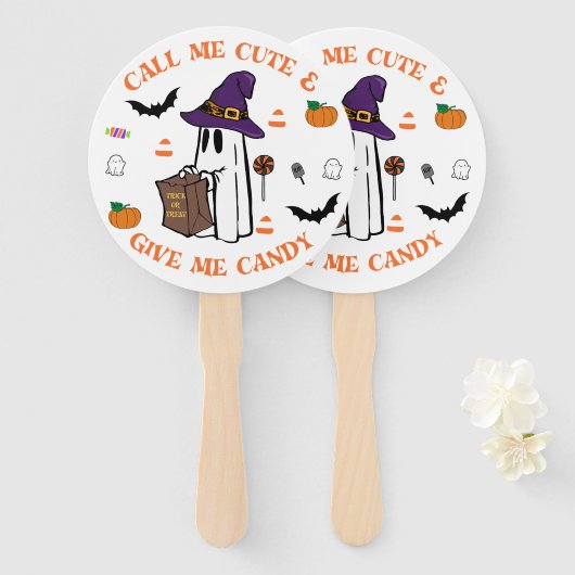 Candy Ghost Hand Fan Fächer (Vorne und Hinten)