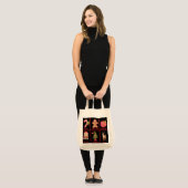 Candy, Gingerbread, Christmas, tree, Pixel Art Tragetasche (Vorderseite (Model))